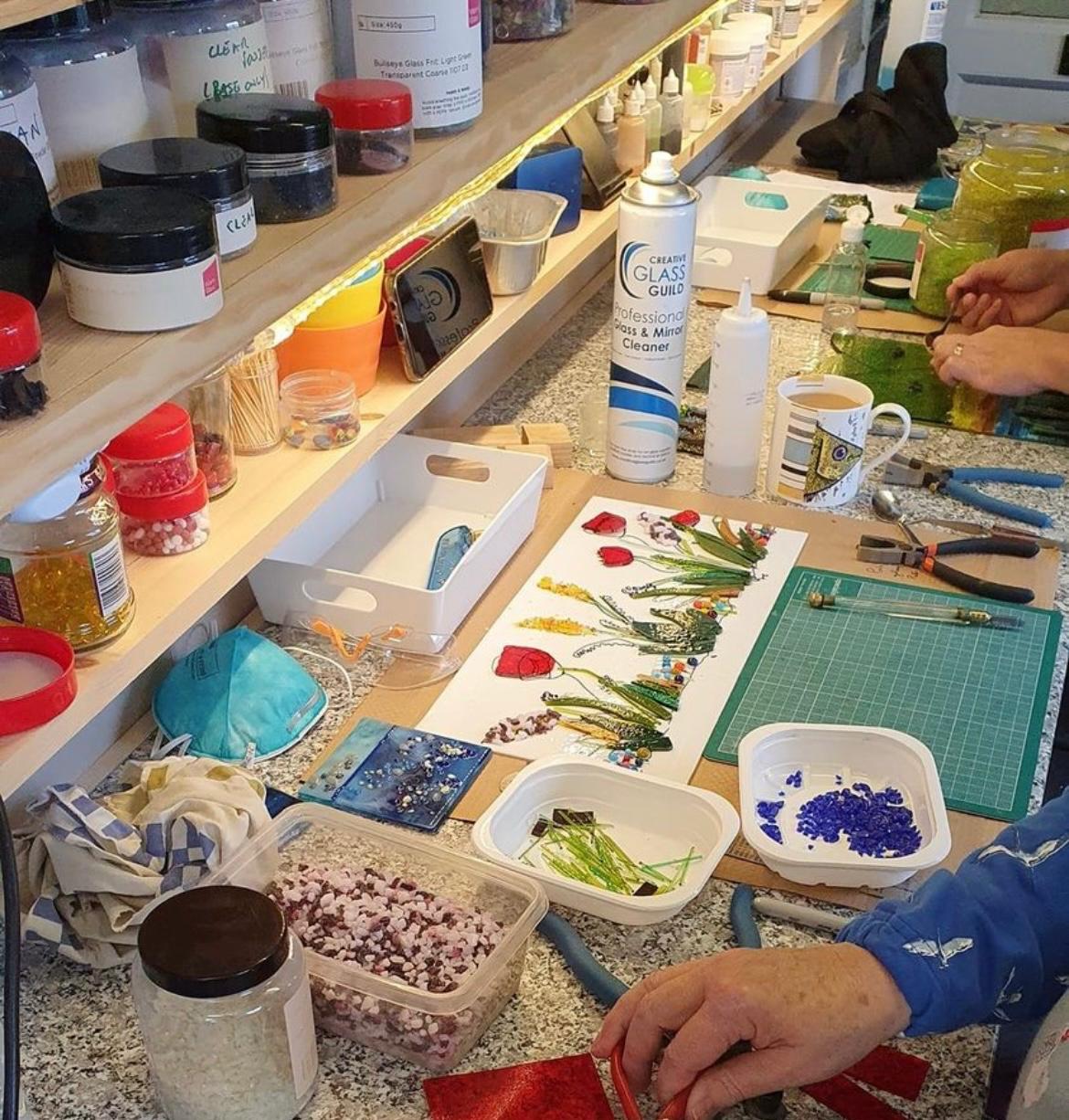 Adult - Fused Glass Workshops - Create your own.