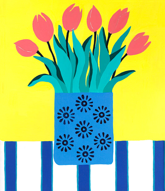 Tulips on the table